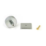 From The Anvil - Satin Chrome Brompton Cabinet Knob - 38mm (Square) | Sku. 47094 | Trade Door Handles.