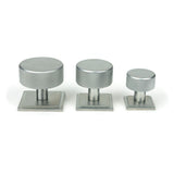 From The Anvil - Satin Chrome Brompton Cabinet Knob - 38mm (Square) | Sku. 47094 | Trade Door Handles.