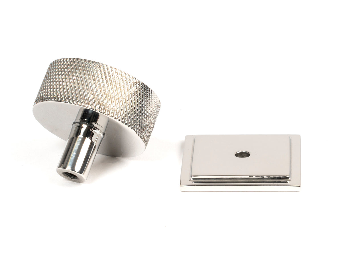 From The Anvil - Polished SS (304) Brompton Cabinet Knob - 38mm (Square) | Sku. 47095 | Trade Door Handles.