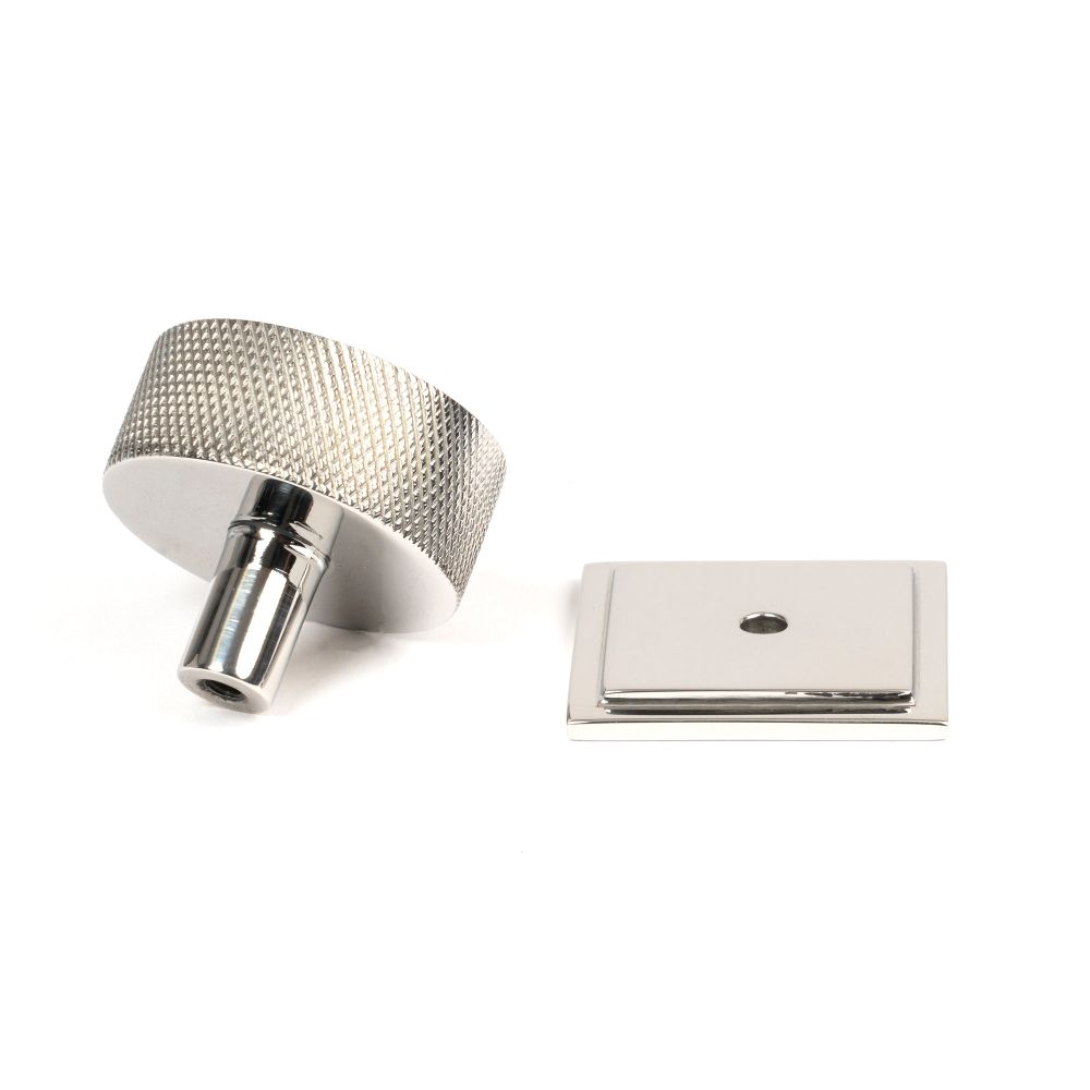 From The Anvil - Polished SS (304) Brompton Cabinet Knob - 38mm (Square) | Sku. 47095 | Trade Door Handles.