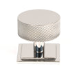 From The Anvil - Polished SS (304) Brompton Cabinet Knob - 38mm (Square) | Sku. 47095 | Trade Door Handles.