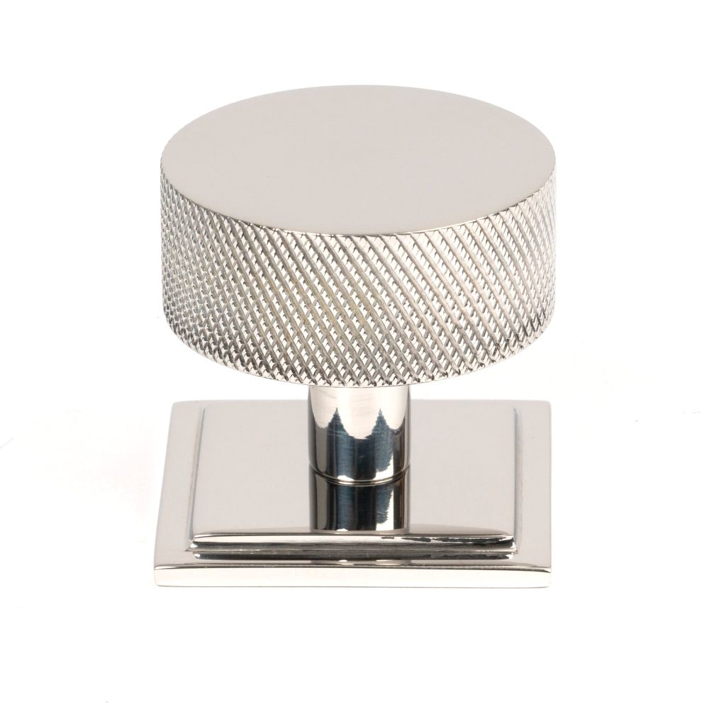 From The Anvil - Polished SS (304) Brompton Cabinet Knob - 38mm (Square) | Sku. 47095 | Trade Door Handles.