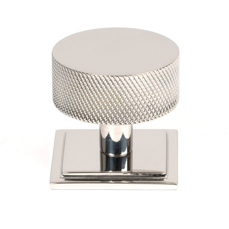 From The Anvil - Polished SS (304) Brompton Cabinet Knob - 38mm (Square) | Sku. 47095 | Trade Door Handles.