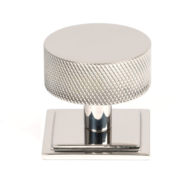 From The Anvil - Polished SS (304) Brompton Cabinet Knob - 38mm (Square) | Sku. 47095 | Trade Door Handles.