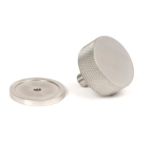 From The Anvil - Satin SS (304) Brompton Cabinet Knob - 38mm (Plain) | Sku. 47096 | Trade Door Handles.