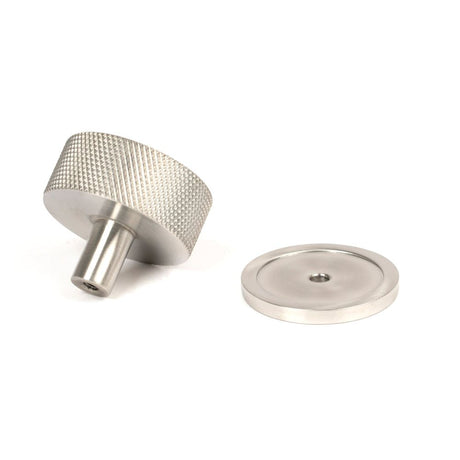 From The Anvil - Satin SS (304) Brompton Cabinet Knob - 38mm (Plain) | Sku. 47096 | Trade Door Handles.