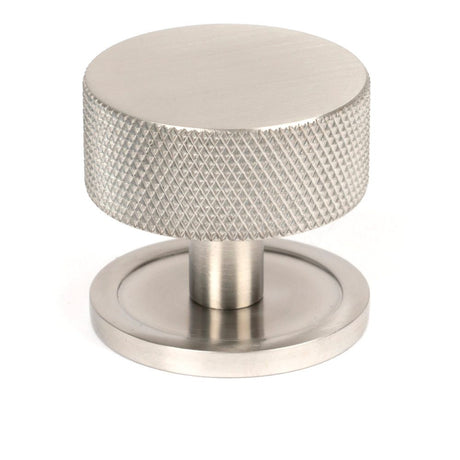 From The Anvil - Satin SS (304) Brompton Cabinet Knob - 38mm (Plain) | Sku. 47096 | Trade Door Handles.