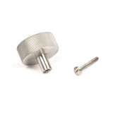 From The Anvil - Satin SS (304) Brompton Cabinet Knob - 38mm (No rose) | Sku. 47097 | Trade Door Handles.