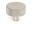 From The Anvil - Satin SS (304) Brompton Cabinet Knob - 38mm (No rose) | Sku. 47097 | Trade Door Handles.
