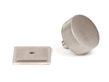 From The Anvil - Satin SS (304) Brompton Cabinet Knob - 38mm (Square) | Sku. 47099 | Trade Door Handles.