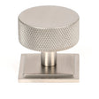 From The Anvil - Satin SS (304) Brompton Cabinet Knob - 38mm (Square) | Sku. 47099 | Trade Door Handles.