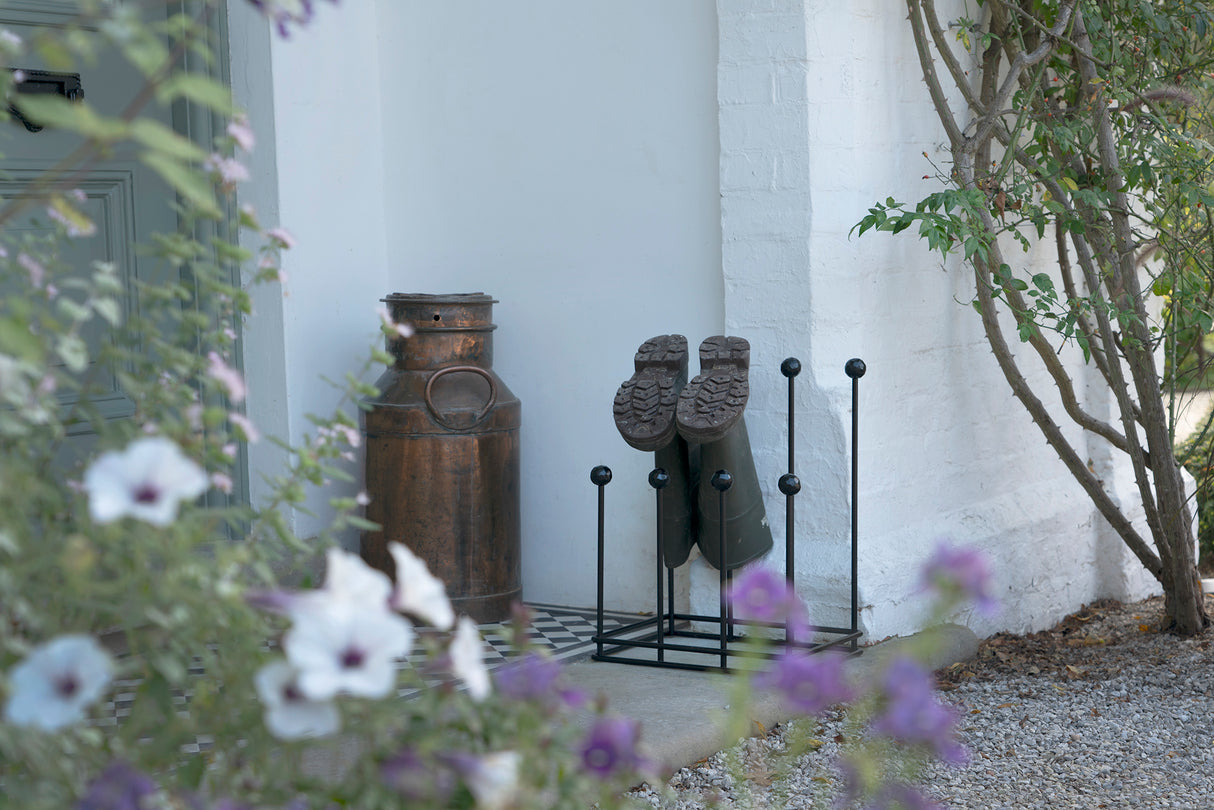 From The Anvil - Matt Black Four Pair Boot Rack | Sku. 47106 | Trade Door Handles.