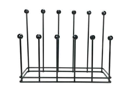 From The Anvil - Matt Black Six Pair Boot Rack | Sku. 47108 | Trade Door Handles.