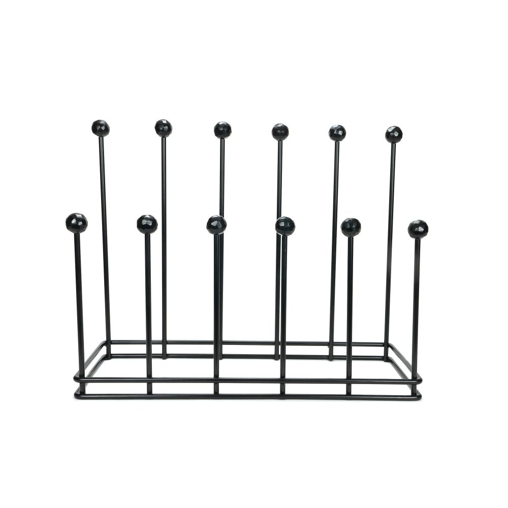 From The Anvil - Matt Black Six Pair Boot Rack | Sku. 47108 | Trade Door Handles.