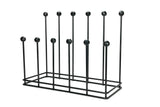 From The Anvil - Matt Black Six Pair Boot Rack | Sku. 47108 | Trade Door Handles.