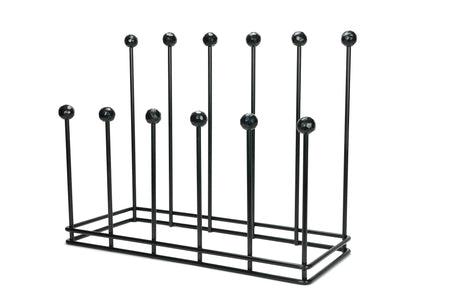 From The Anvil - Matt Black Six Pair Boot Rack | Sku. 47108 | Trade Door Handles.