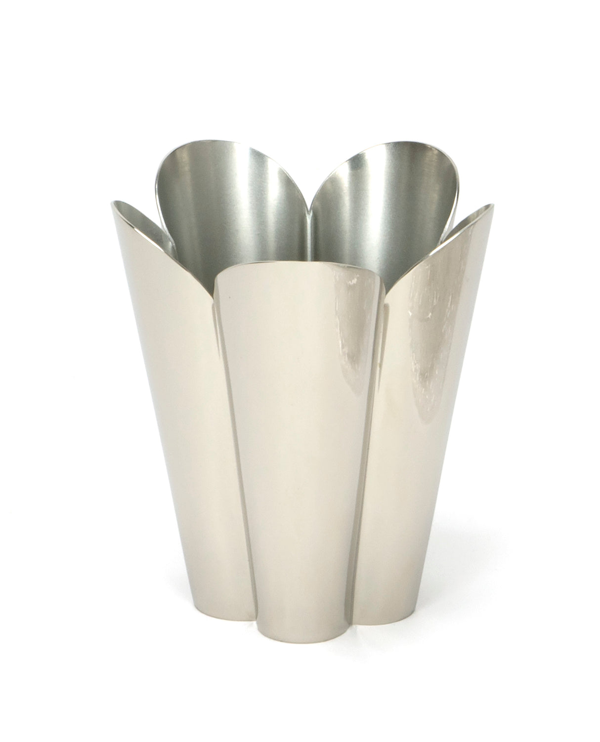 From The Anvil - Smooth Nickel Flora Pot - Small | Sku. 47121 | Trade Door Handles.