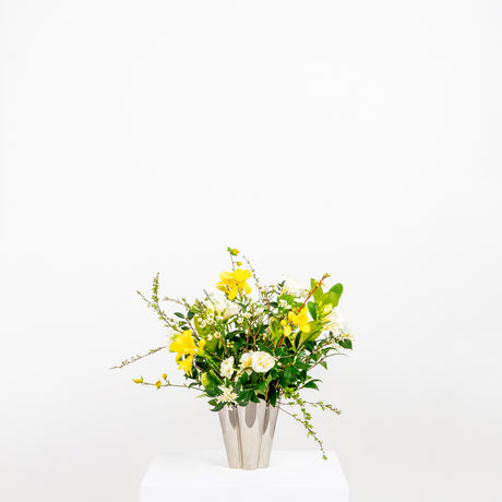 From The Anvil - Smooth Nickel Flora Pot - Small | Sku. 47121 | Trade Door Handles.