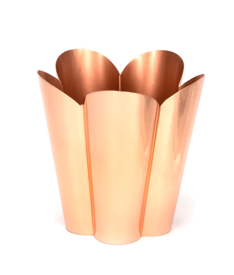 From The Anvil - Smooth Copper Flora Pot - Large | Sku. 47123 | Trade Door Handles.