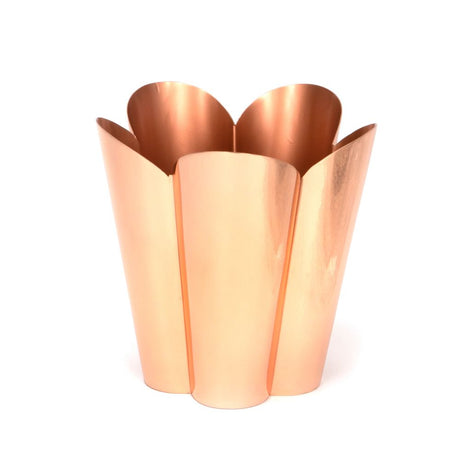 From The Anvil - Smooth Copper Flora Pot - Large | Sku. 47123 | Trade Door Handles.