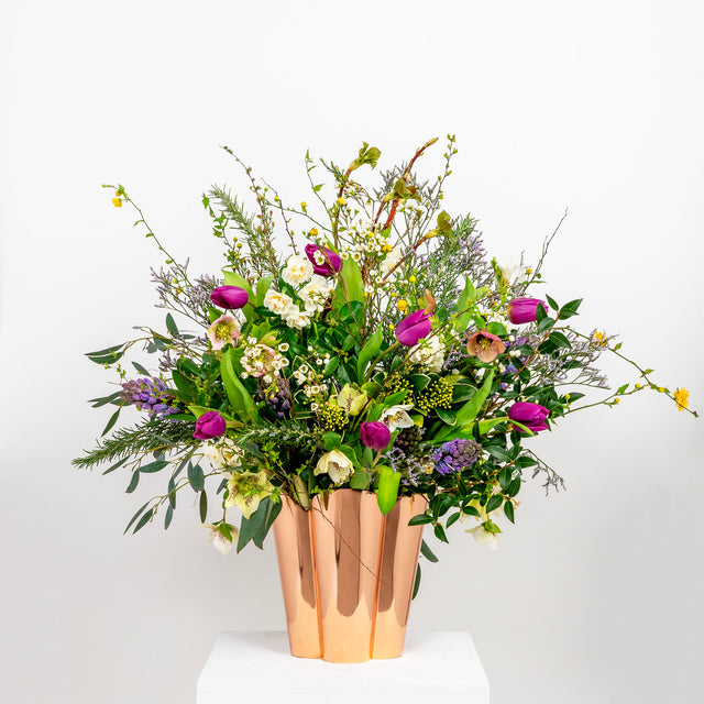 From The Anvil - Smooth Copper Flora Pot - Large | Sku. 47123 | Trade Door Handles.