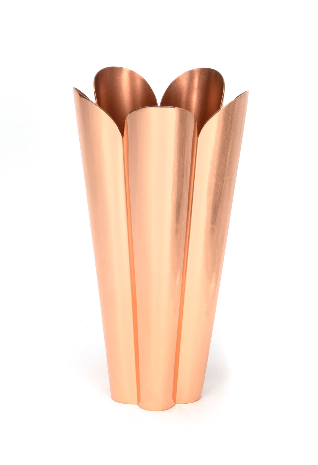 From The Anvil - Smooth Copper Flora Vase | Sku. 47126 | Trade Door Handles.