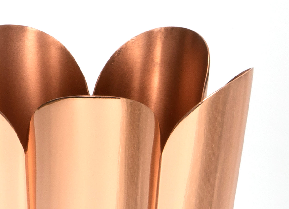 From The Anvil - Smooth Copper Flora Vase | Sku. 47126 | Trade Door Handles.