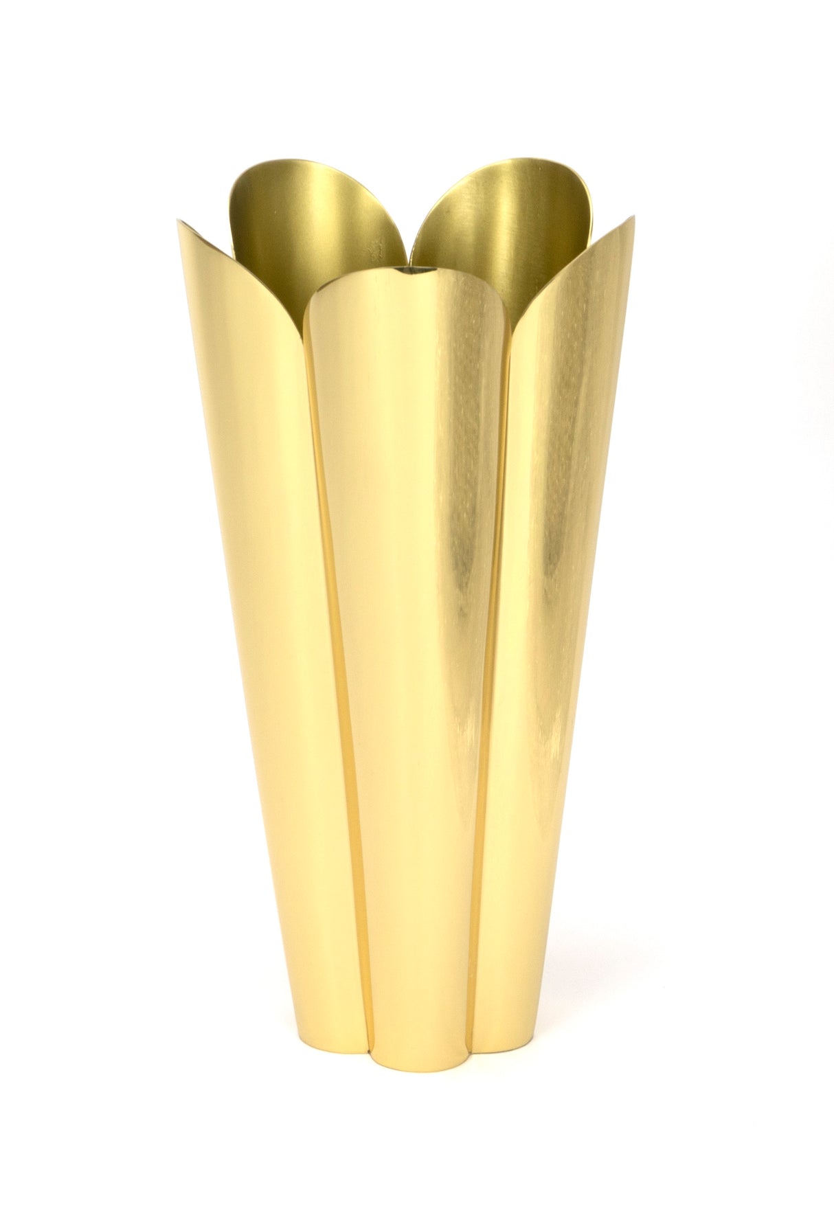 From The Anvil - Smooth Brass Flora Vase | Sku. 47128 | Trade Door Handles.