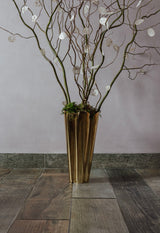 From The Anvil - Smooth Brass Flora Vase | Sku. 47128 | Trade Door Handles.