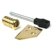 High quality images of the From The Anvil - Polished Brass Key-Flush Sash Stop | Sku. Anvil-47130 | available to order from Trade Door Handles, quick delivery at discounted prices.