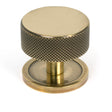 From The Anvil - Aged Brass Brompton Cabinet Knob - 38mm (Plain) | Sku. 47137 | Trade Door Handles.