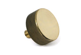 From The Anvil - Aged Brass Brompton Cabinet Knob - 38mm (No rose) | Sku. 47138 | Trade Door Handles.