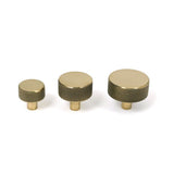 From The Anvil - Aged Brass Brompton Cabinet Knob - 38mm (No rose) | Sku. 47138 | Trade Door Handles.