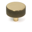 From The Anvil - Aged Brass Brompton Cabinet Knob - 38mm (No rose) | Sku. 47138 | Trade Door Handles.