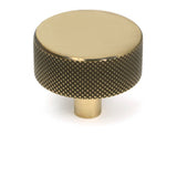 From The Anvil - Aged Brass Brompton Cabinet Knob - 38mm (No rose) | Sku. 47138 | Trade Door Handles.