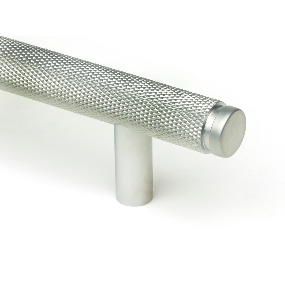 From The Anvil - Satin Chrome Full Brompton Pull Handle - Medium | Sku. 47139 | Trade Door Handles.