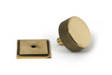 From The Anvil - Aged Brass Brompton Cabinet Knob - 38mm (Square) | Sku. 47140 | Trade Door Handles.
