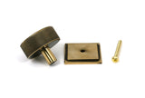 From The Anvil - Aged Brass Brompton Cabinet Knob - 38mm (Square) | Sku. 47140 | Trade Door Handles.