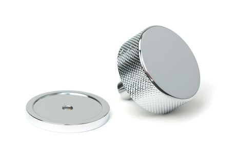 From The Anvil - Polished Chrome Brompton Cabinet Knob - 38mm (Plain) | Sku. 47141 | Trade Door Handles.