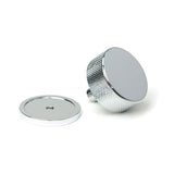 From The Anvil - Polished Chrome Brompton Cabinet Knob - 38mm (Plain) | Sku. 47141 | Trade Door Handles.