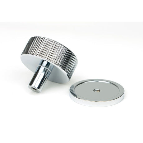 From The Anvil - Polished Chrome Brompton Cabinet Knob - 38mm (Plain) | Sku. 47141 | Trade Door Handles.