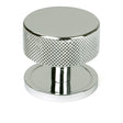 From The Anvil - Polished Chrome Brompton Cabinet Knob - 38mm (Plain) | Sku. 47141 | Trade Door Handles.