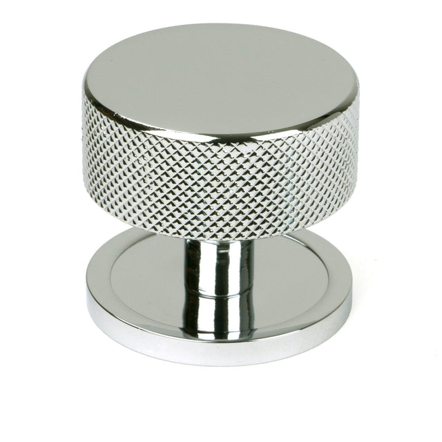 From The Anvil - Polished Chrome Brompton Cabinet Knob - 38mm (Plain) | Sku. 47141 | Trade Door Handles.