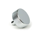 From The Anvil - Polished Chrome Brompton Cabinet Knob - 38mm (No rose) | Sku. 47142 | Trade Door Handles.
