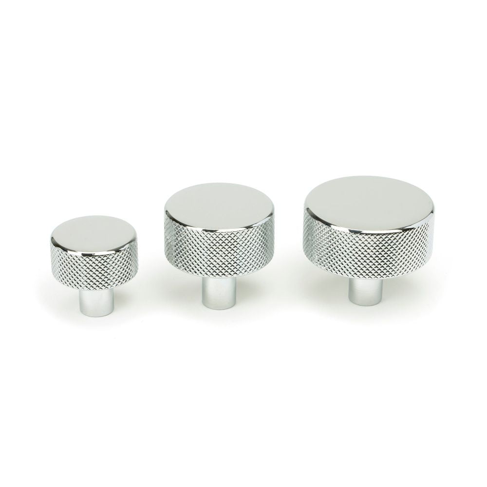 From The Anvil - Polished Chrome Brompton Cabinet Knob - 38mm (No rose) | Sku. 47142 | Trade Door Handles.