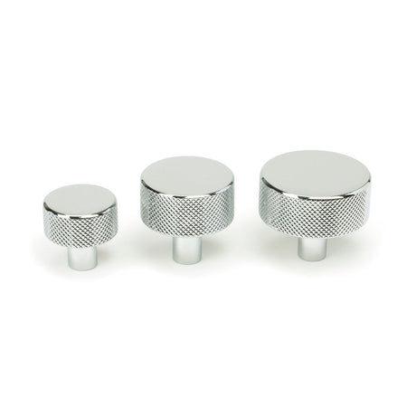 From The Anvil - Polished Chrome Brompton Cabinet Knob - 38mm (No rose) | Sku. 47142 | Trade Door Handles.