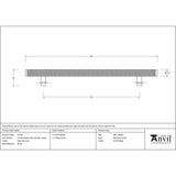 From The Anvil - Satin Chrome Full Brompton Pull Handle - Large | Sku. 47143 | Trade Door Handles.