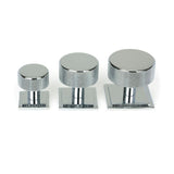 From The Anvil - Polished Chrome Brompton Cabinet Knob - 38mm (Square) | Sku. 47144 | Trade Door Handles.