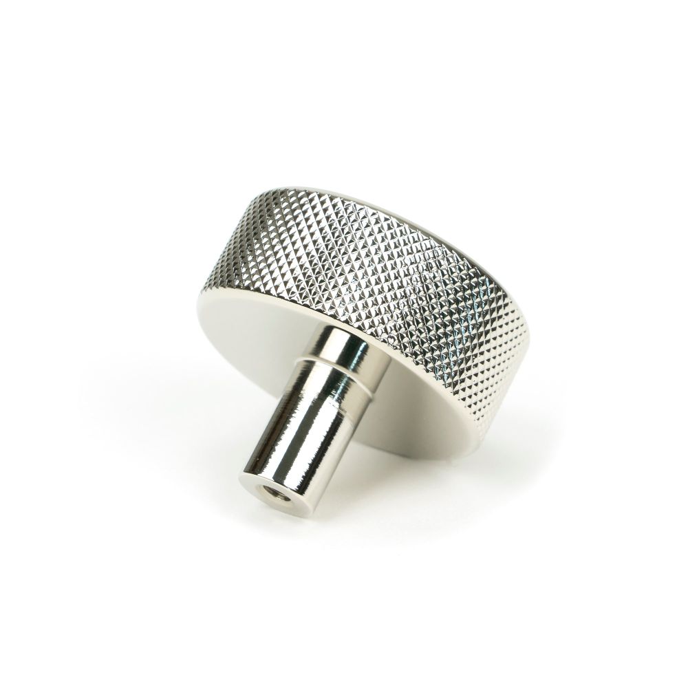 From The Anvil - Polished Nickel Brompton Cabinet Knob - 38mm (No rose) | Sku. 47146 | Trade Door Handles.