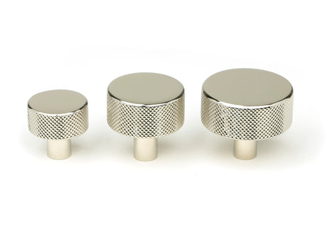 From The Anvil - Polished Nickel Brompton Cabinet Knob - 38mm (No rose) | Sku. 47146 | Trade Door Handles.